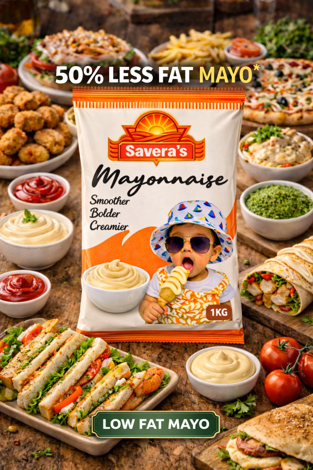 Mayonnaise (Low Fat) 1kg view 4